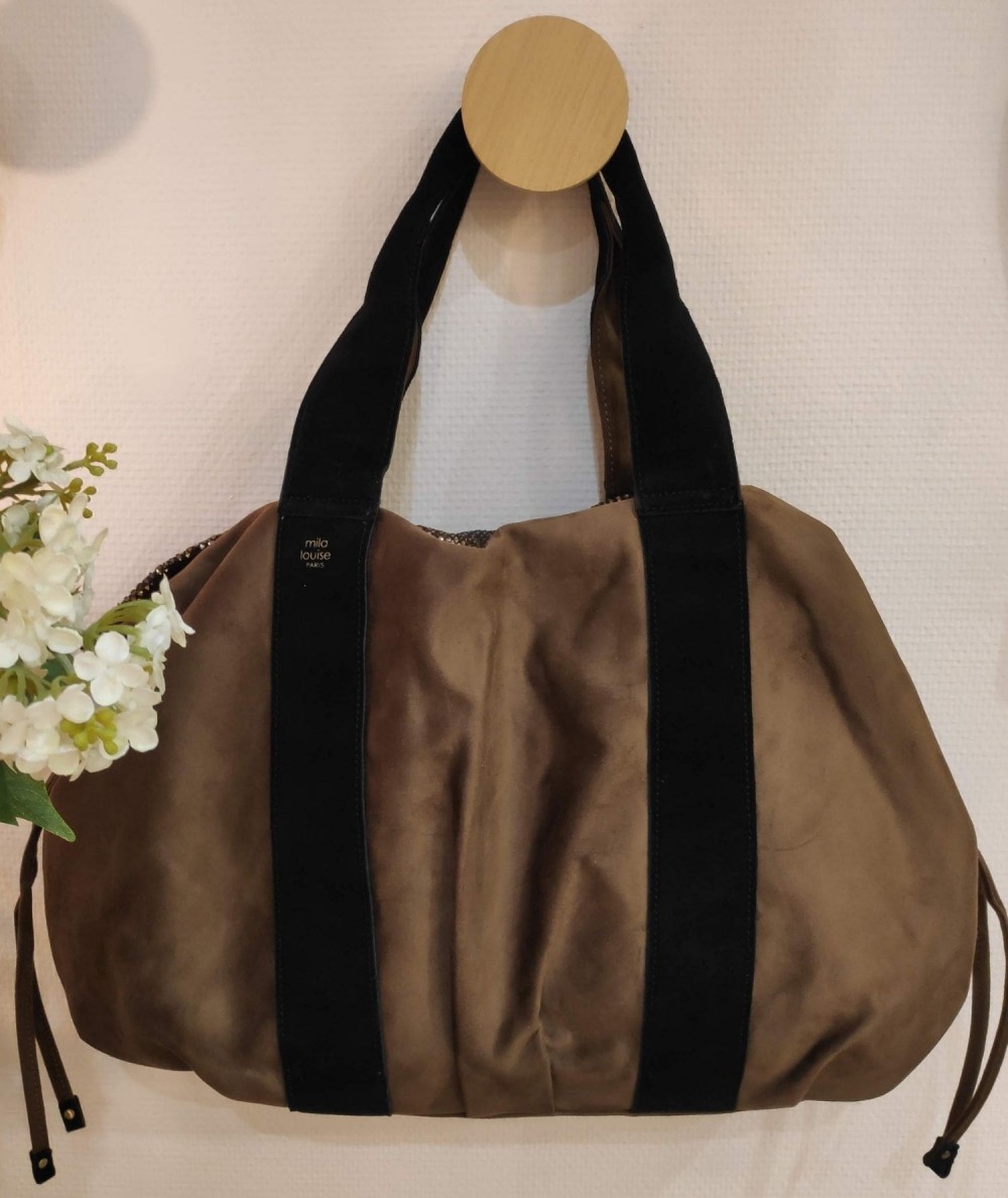 Sac cabas Mila Louise Prudy sac tissus brillant disco