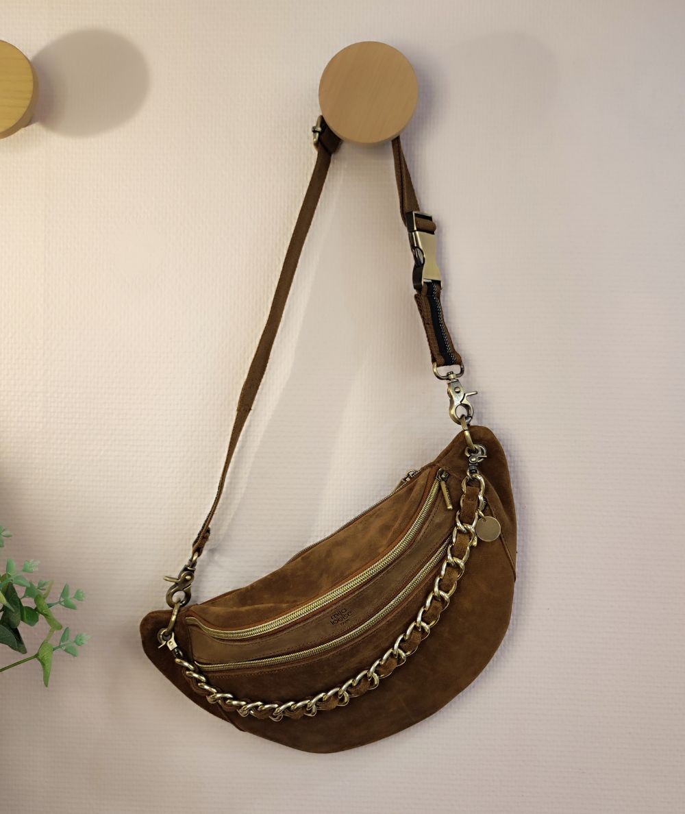 Sac banane en croute de cuir souple P tra Mila Louise Plusieurs