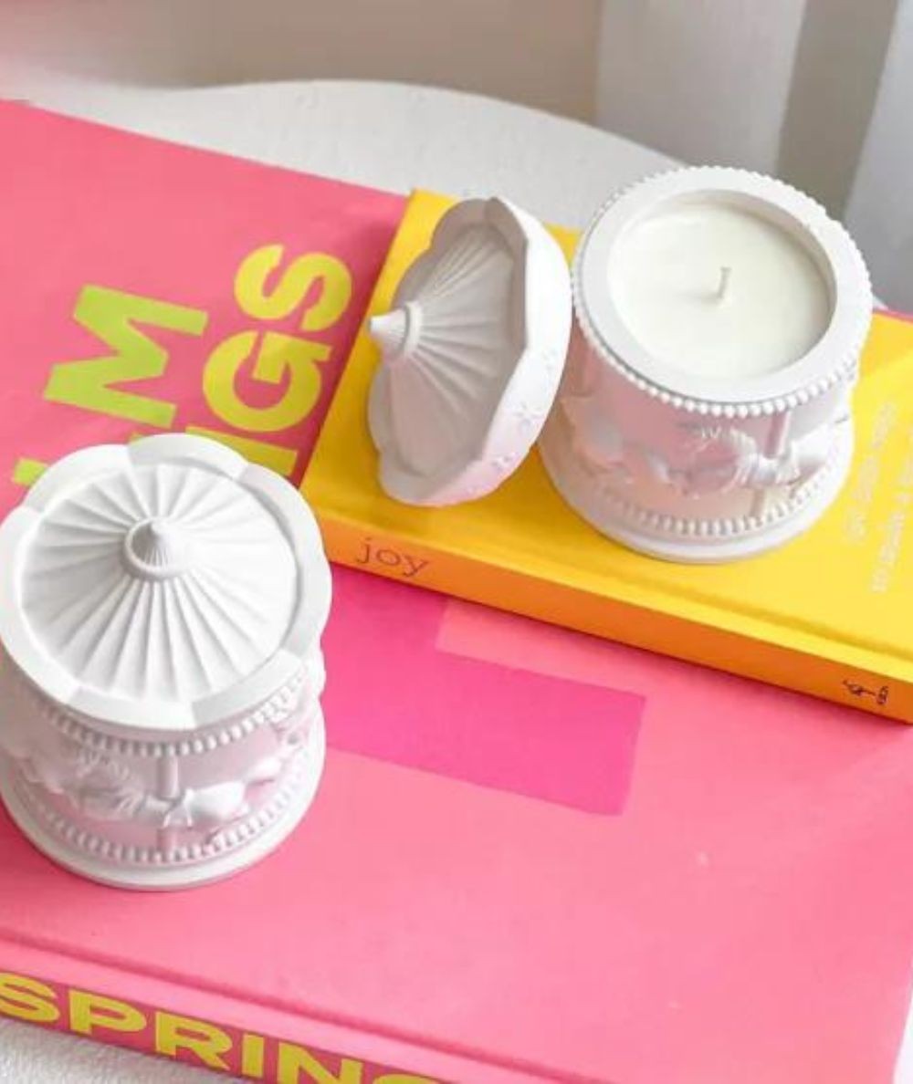 Bougie Carrousel senteur sapin de Noël