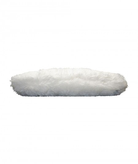 Tissu Fausse Fourrure Blanche 60x40cm - Pour DIY, Couture, Décoration - Doux Et Facile à Nettoyer